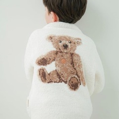 gelato pique(ジェラート ピケ)【kids】パウダージャガードカーディガン 
Steiffシリーズ　の画像