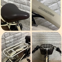 🌸新型バッテリー🌸高年式🌸美品🌸室内保管🌈 ブリヂストン BRIDGESTONE 電動アシスト自転車23の画像