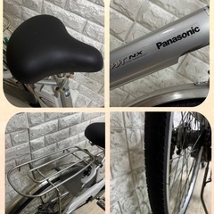 💖✨即乗OK‼️✨ 🉐🌸お買い得🌸美品🌸室内保管🌸 🌈パナソニック 電動アシスト自転車🌈 ViVi ✨シルバー✨26インチ23の画像