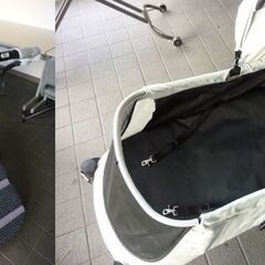 2-5　未使用/新品　トカート【スロープ付き】大型犬対応 耐荷重60kg 前輪サスペンション 折りたたみ 後輪ストッパー 犬カートの画像