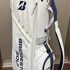 ‼️ゴルフ⛳️BRIDGESTONE GOLF キャディバッグ ホワイト9.5型の画像