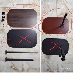 新品/未組立　ベッドサイドテーブルの画像