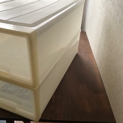 ★無印　クリア　引出し★2個セットの画像