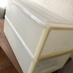 ★無印　クリア　引出し★2個セットの画像