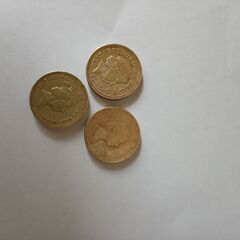 米国、ロンドン、シンガポール古い通貨コインの画像