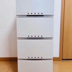 引き出し収納/プラスチック製チェストの画像