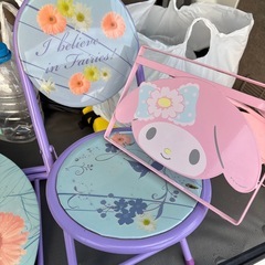 無料　ディズニーテーブルセット＆マイメロ靴置きの画像