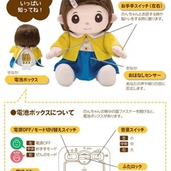いっしょに脳トレ おりこうのんちゃん おしゃべりぬいぐるみの画像