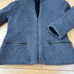 et vous リバーシブル　アウター　ノーカラージャケット　ジャンパーの画像