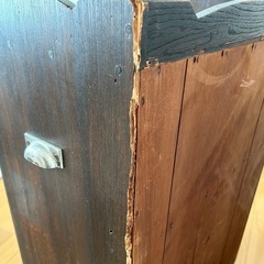 古道具 本棚 ガラス扉 アンティークの画像