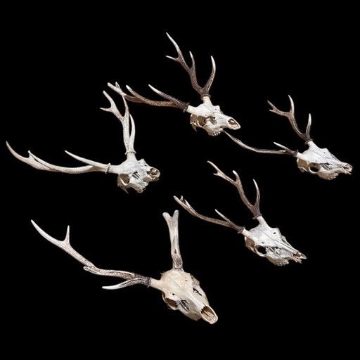鹿 角 ハンティングトロフィー ニホンジカ 5体セット (DDD) 北野白梅町