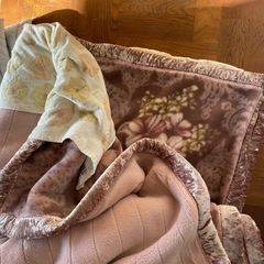 厚手の毛布　敷カバー　各2枚セットの画像