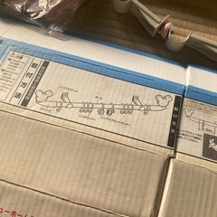 １間窓用　ディズニー　ミッキー&ミニーカーテンレール　ほぼ未使用品の画像