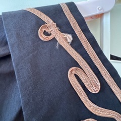 定価¥14,850 早めにメッセージ下さい。　ローズバッド コード刺繍襟つきワンピースの画像