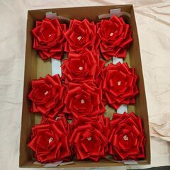 式典用胸章　赤大10個の画像