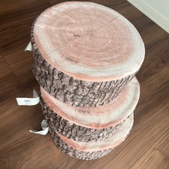 ニトリの切り株スツール　3個まとめ売りの画像