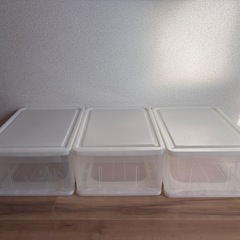 収納ケース 透明 3個セットの画像