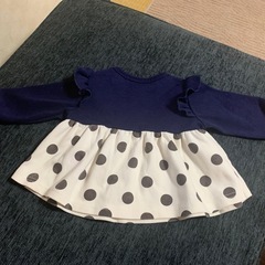 ミッフィー miffy ネイビー ドット柄 長袖 80サイズ
の画像