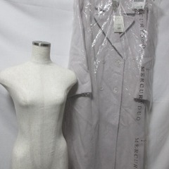 ERCURYDUO (マーキュリーデュオ)ウール混合ダブルブレストロングコートの画像