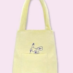 ②新品未使用🎄🎁ポケモン ピカチュウ トートバッグ フリース タグ付き クレーンゲーム獲得品❁¨̮の画像