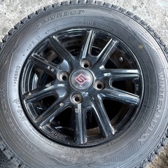 新品スタッドレス+中古アルミ4本セット取付コミの画像