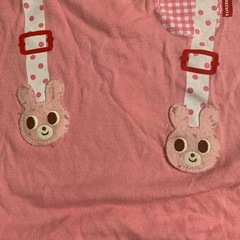 ミキハウス ホットビスケッツ サスペンダー風Tシャツ 70サイズの画像
