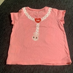 ミキハウス ホットビスケッツ サスペンダー風Tシャツ 70サイズの画像