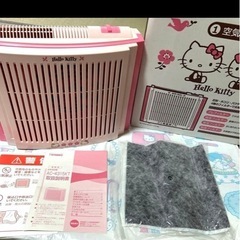 ハローキティ  空気清浄機　ツインバードの画像