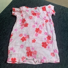 Hot Biscuits ホットビスケッツ ミキハウス 花柄甚平 60-70の画像