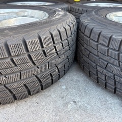 195/65R14スタッドレス+マルチアルミ5穴4本セットの画像
