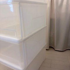 プラスチック収納ケース×6個の画像