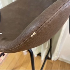 カウンターチェア　ブラウン　カジュアルの画像