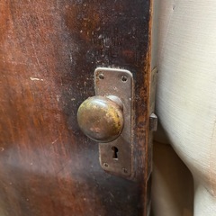 当時物 大正後期〜昭和初期頃 木製ドア 真鍮ノブ リメイク リノベーション 材料の画像