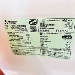 〈1月中引き取り希望〉三菱 大型冷蔵庫 MR-B46C-W　455Lの画像