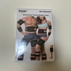 ems 腹筋ベルト 2本セット 腹筋 腕筋 背筋 二の腕 脚 太ももトレーニングの画像