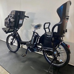 1年保証 ヤマハ　パスキッス　20インチ　子供乗せ　黒色　電動アシスト自転車　g1230の画像