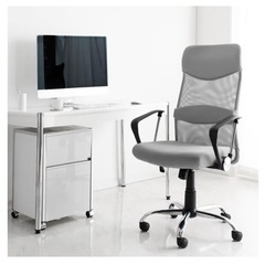 タンスのゲン　オフィスチェア　グレーの画像