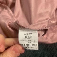 ピンクロンパース 60-70サイズの画像