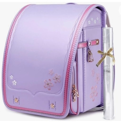 新品 ランドセル パープル ラベンダー 紫 ピンク サクラ刺繍 入学