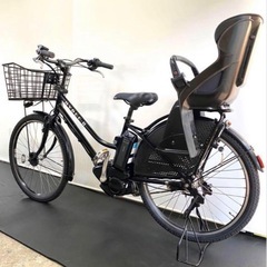 1年保証 ブリヂストン　ハイディ2 26インチ　子供乗せ　黒　電動アシスト自転車　g1230の画像