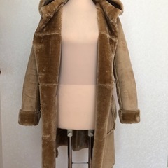 ☆one wayムートンコート フード付き フェイクムートン ボアコートの画像