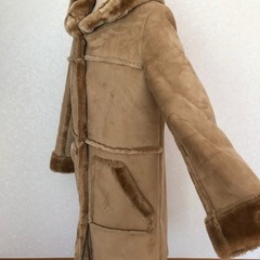 ☆one wayムートンコート フード付き フェイクムートン ボアコートの画像