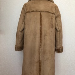 ☆one wayムートンコート フード付き フェイクムートン ボアコートの画像