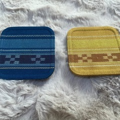 みんさー織コースターの画像