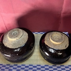 楽　茶碗　茶道具　黒楽茶碗　お稽古に　難あり　茶道具　の画像