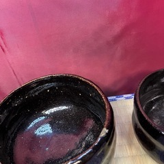 楽　茶碗　茶道具　黒楽茶碗　お稽古に　難あり　茶道具　の画像
