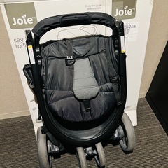 【美品】Joie ベビーカーJoie(ジョイー) 三輪ベビーカー ライトトラックス ミッドナイト 1か月~の画像