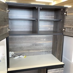 土井インテリヤ工業  2枚扉レンジボード【トレファク 川越店】の画像