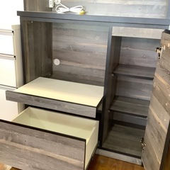 土井インテリヤ工業  2枚扉レンジボード【トレファク 川越店】の画像