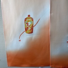 着物訪問着リメイク暖簾のれんお部屋のおしゃのオシャレの画像